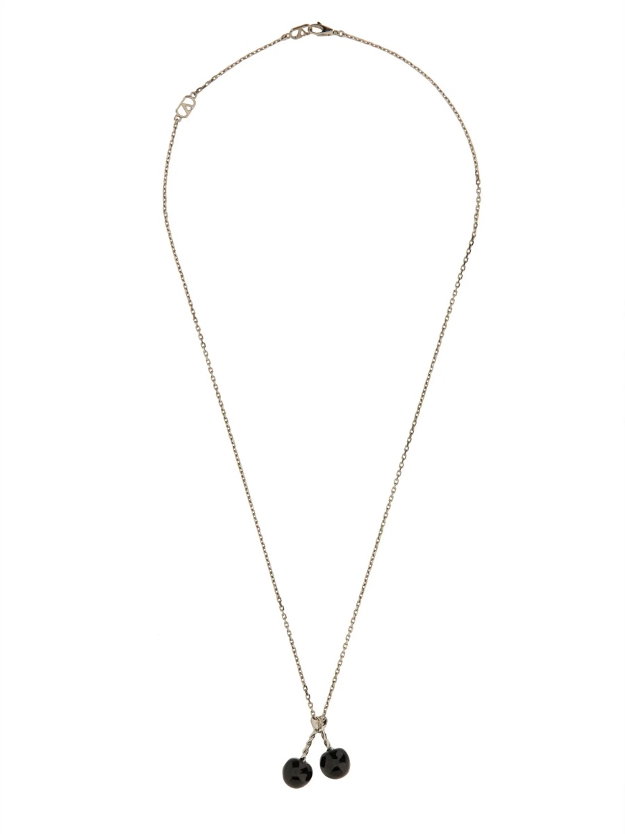 Coliere Chez Valentino Metal And Enamel Necklace - Img 2