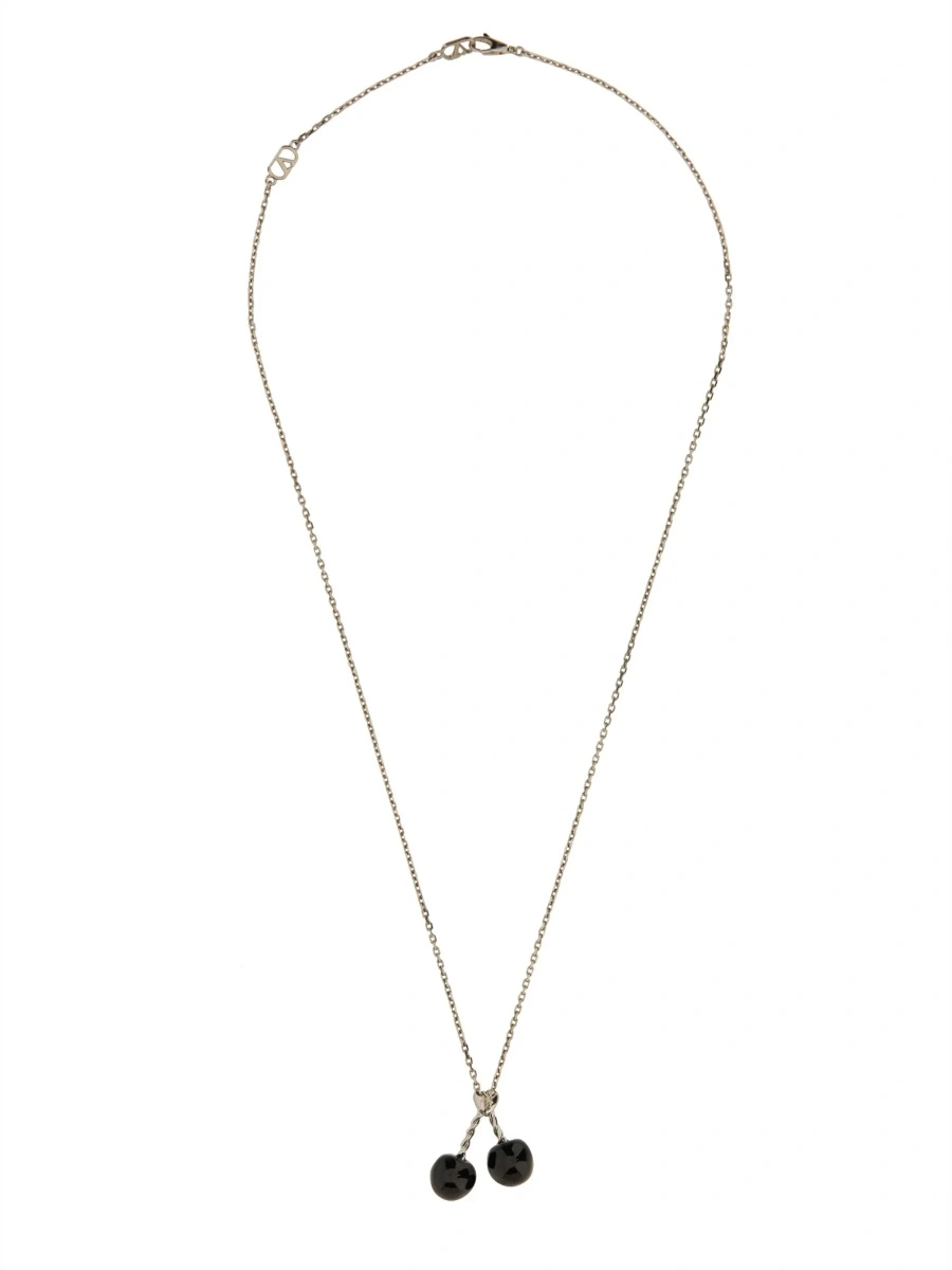 Coliere Chez Valentino Metal And Enamel Necklace - Img 2