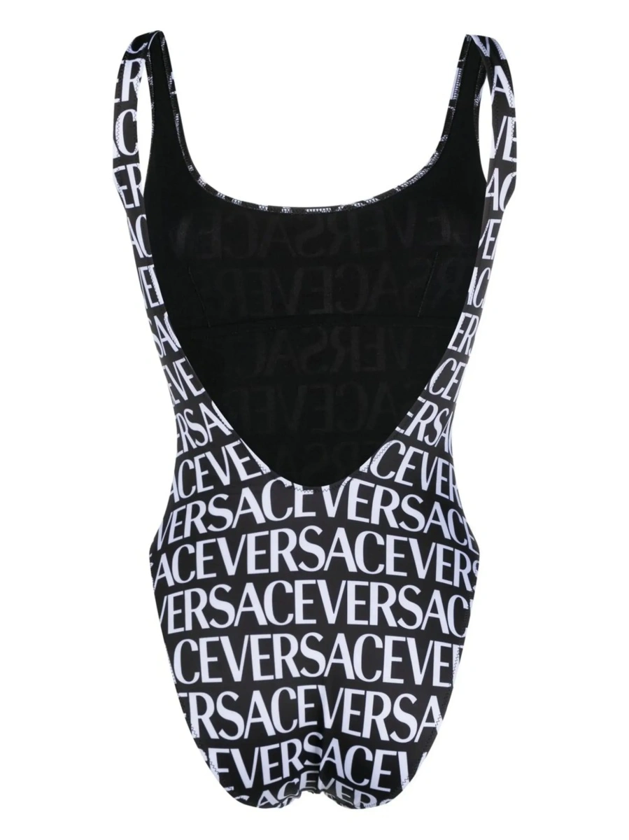 Costum de baie Versace All-Over Logo One-Piece Swimsuit - Img 3