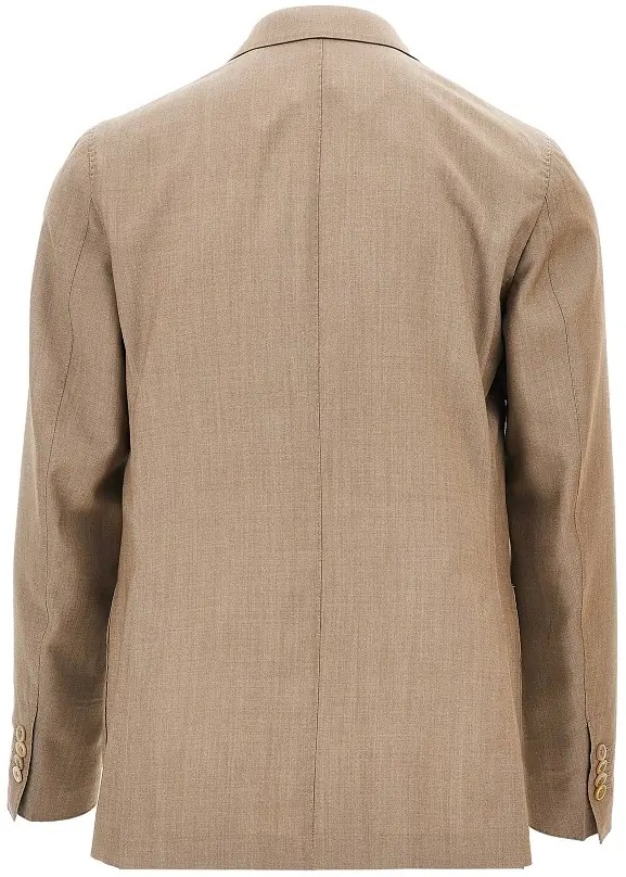 Costum Light wool double-breasted tailored suit - Img 3