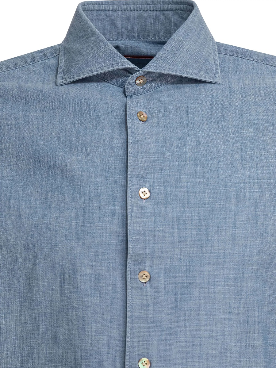 Cotton denim shirt - Img 4