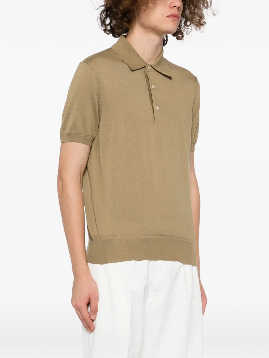 Cotton knit polo shirt - Img 3