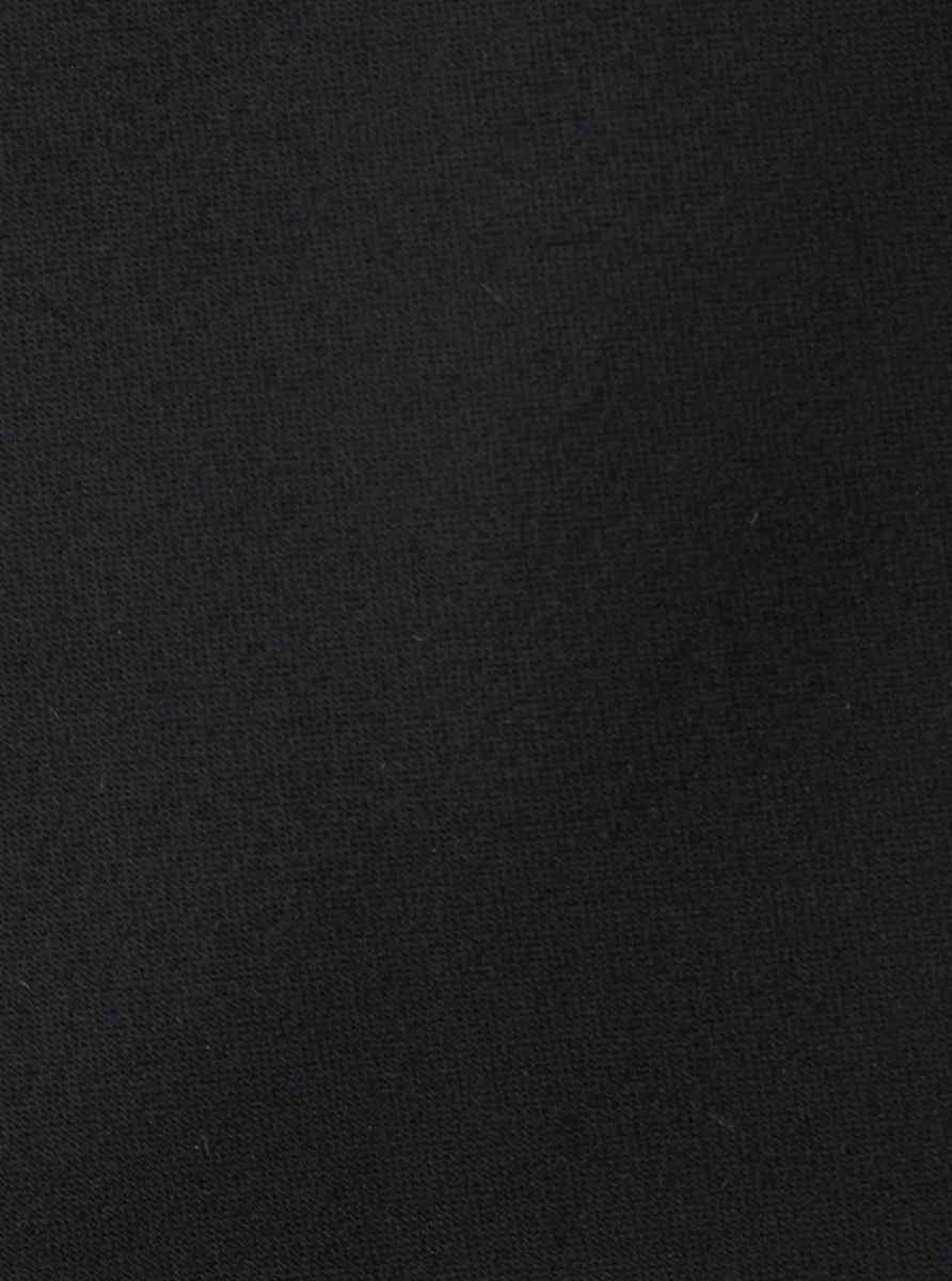 Cravate Classic Tie in Black Tech Fabric for Men - Img 3