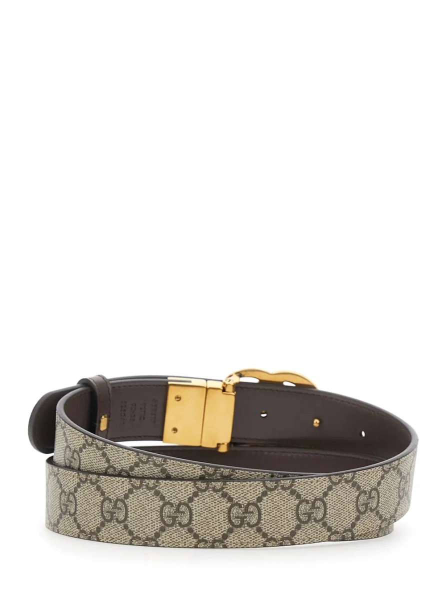 Curea Gucci maro din canvas GG Supreme - Img 2