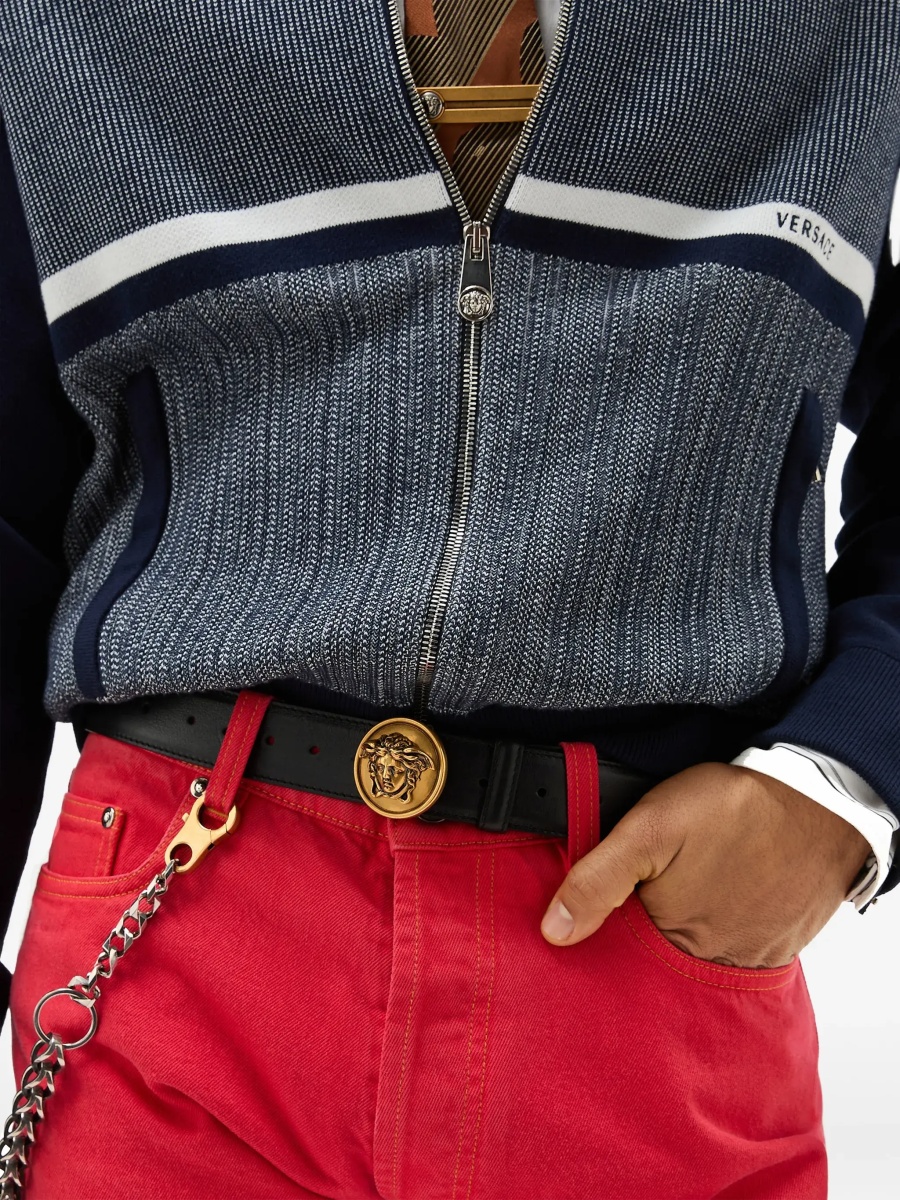 Curea Medusa Buckle leather Belt - Img 4
