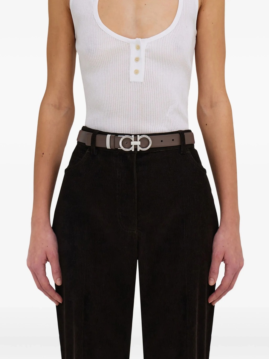 Curea Reversible and adjustable Gancini Belt - Img 5