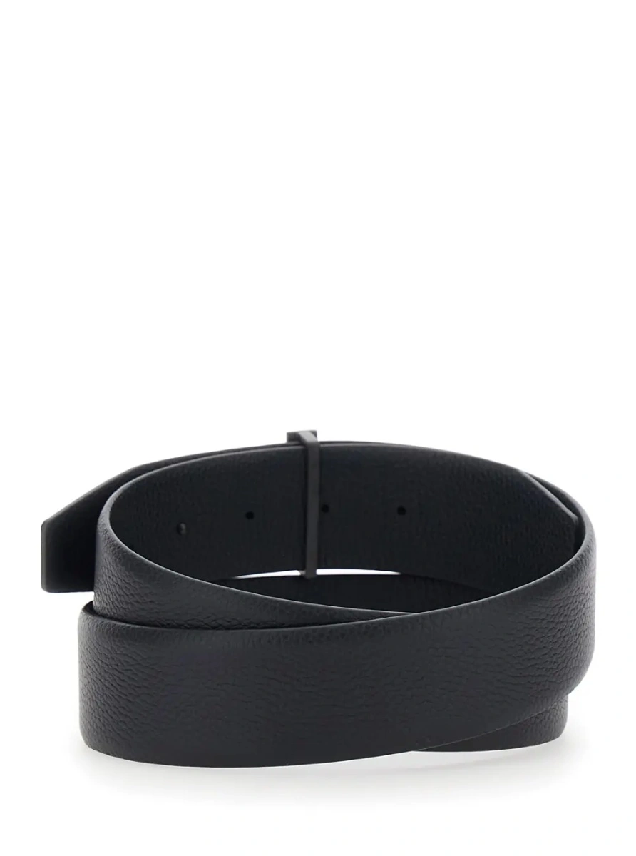 Curea Tom Ford neagra din piele 'Icon T' - Img 2