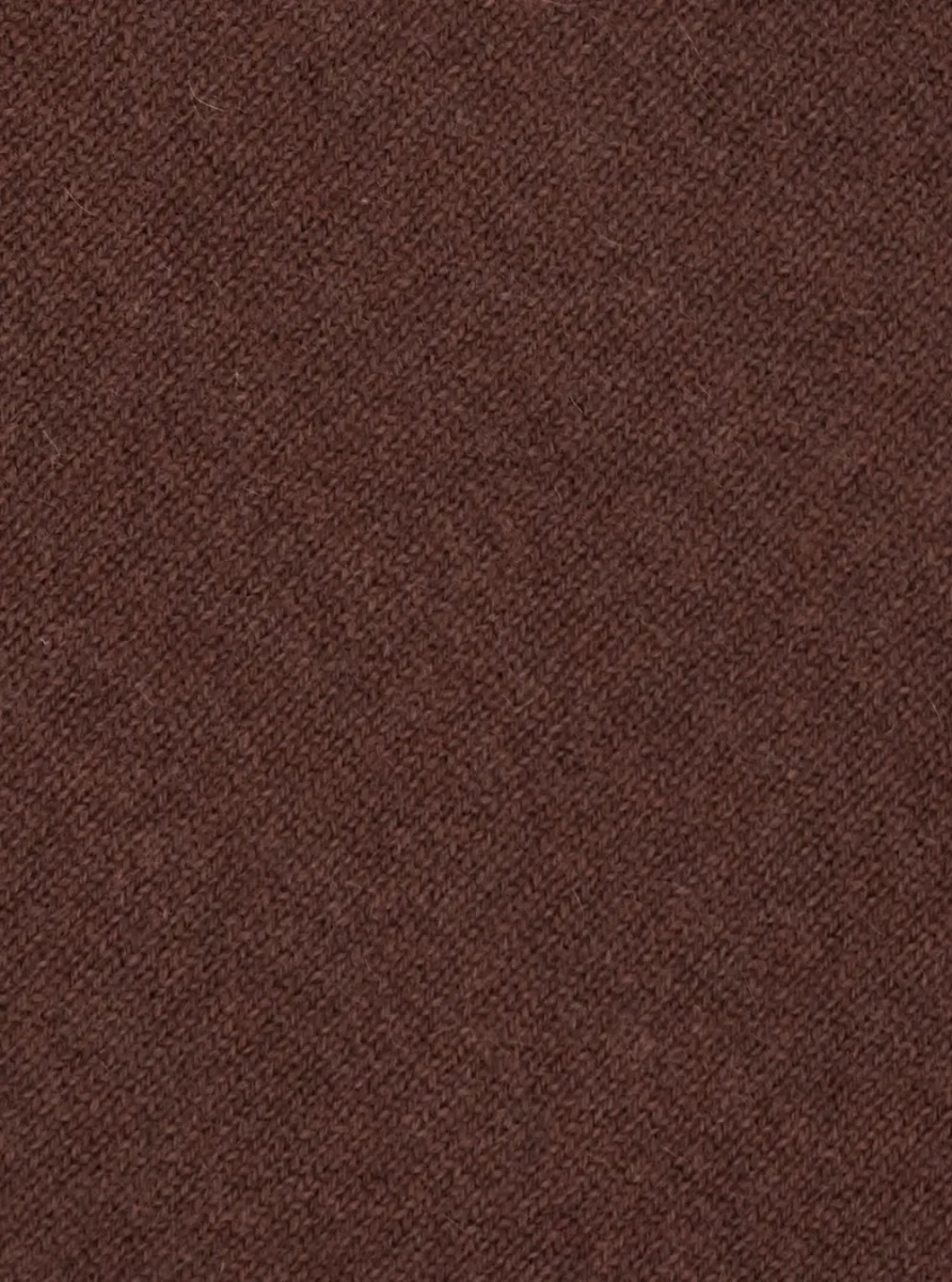 Esarfa Brown scarf with applied Monile detail in cashmere women - Img 3