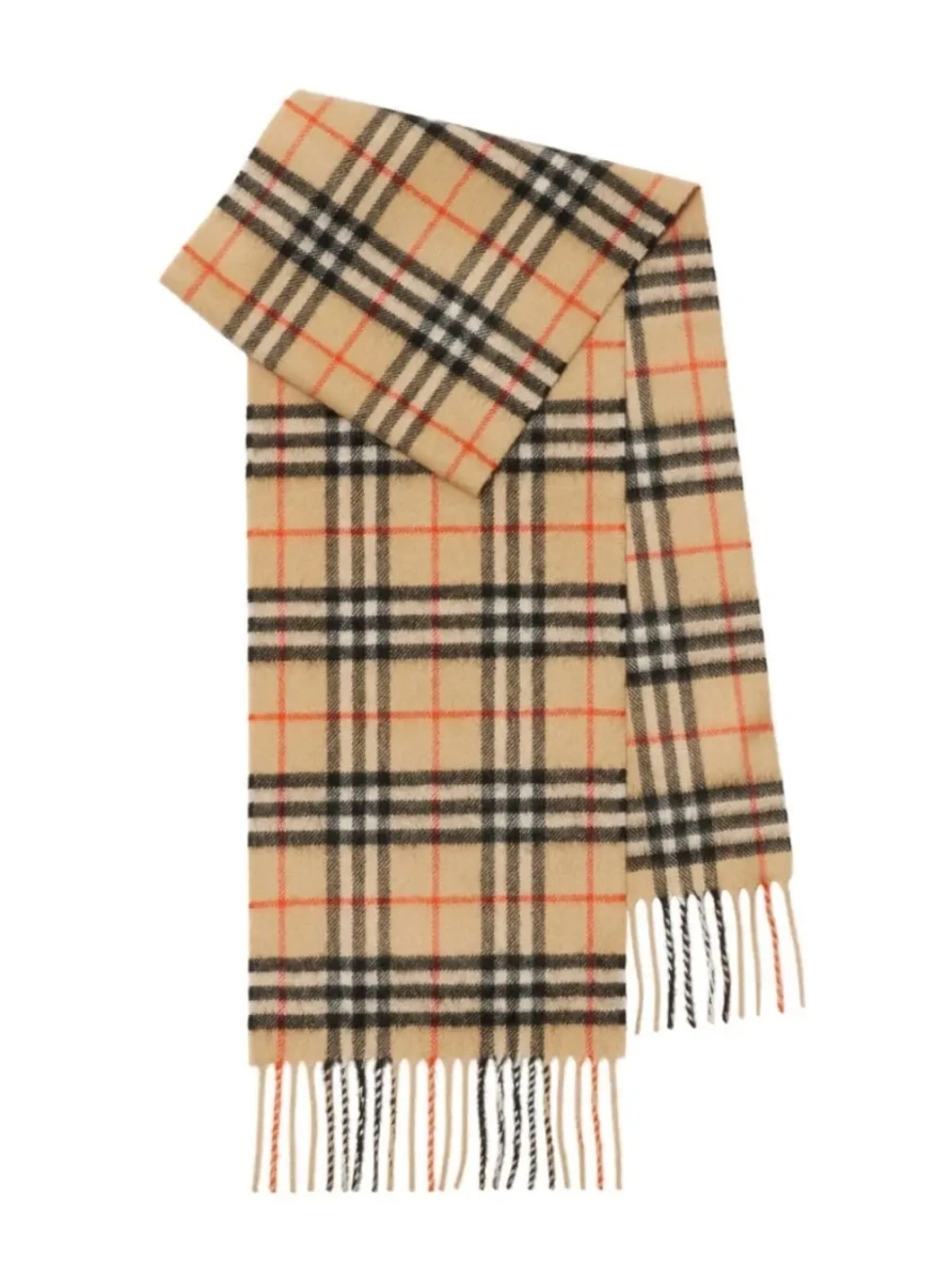 Esarfa Burberry Kids bej din casmir - Img 2
