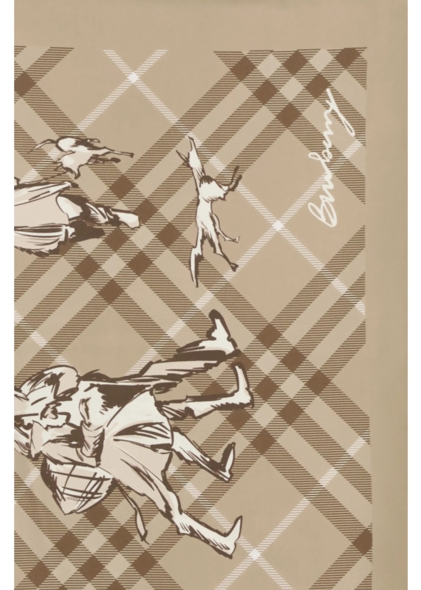 Esarfa Check silk Twill Scarf - Img 3