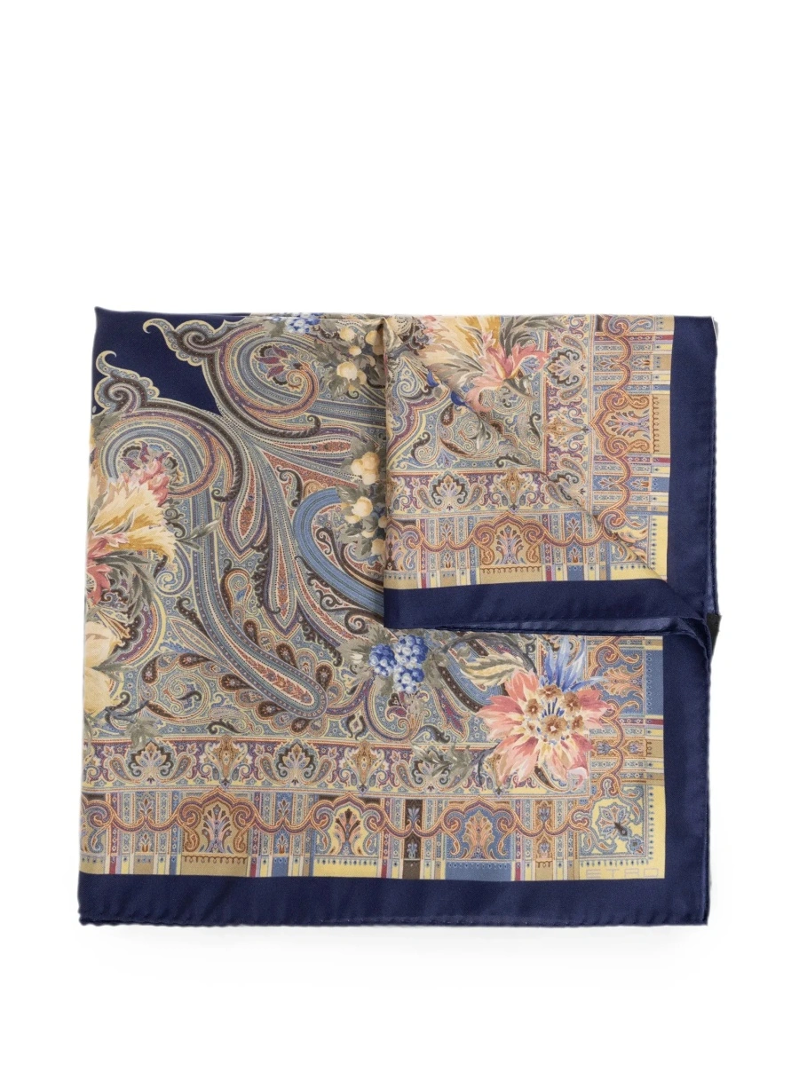 Esarfa ETRO multicolor din matase - Img 8