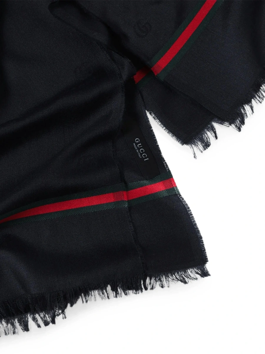 Esarfa Gucci albastra din matase - Img 5
