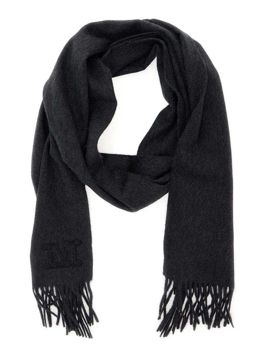 Esarfa Max Mara gri din casmir - Img 2