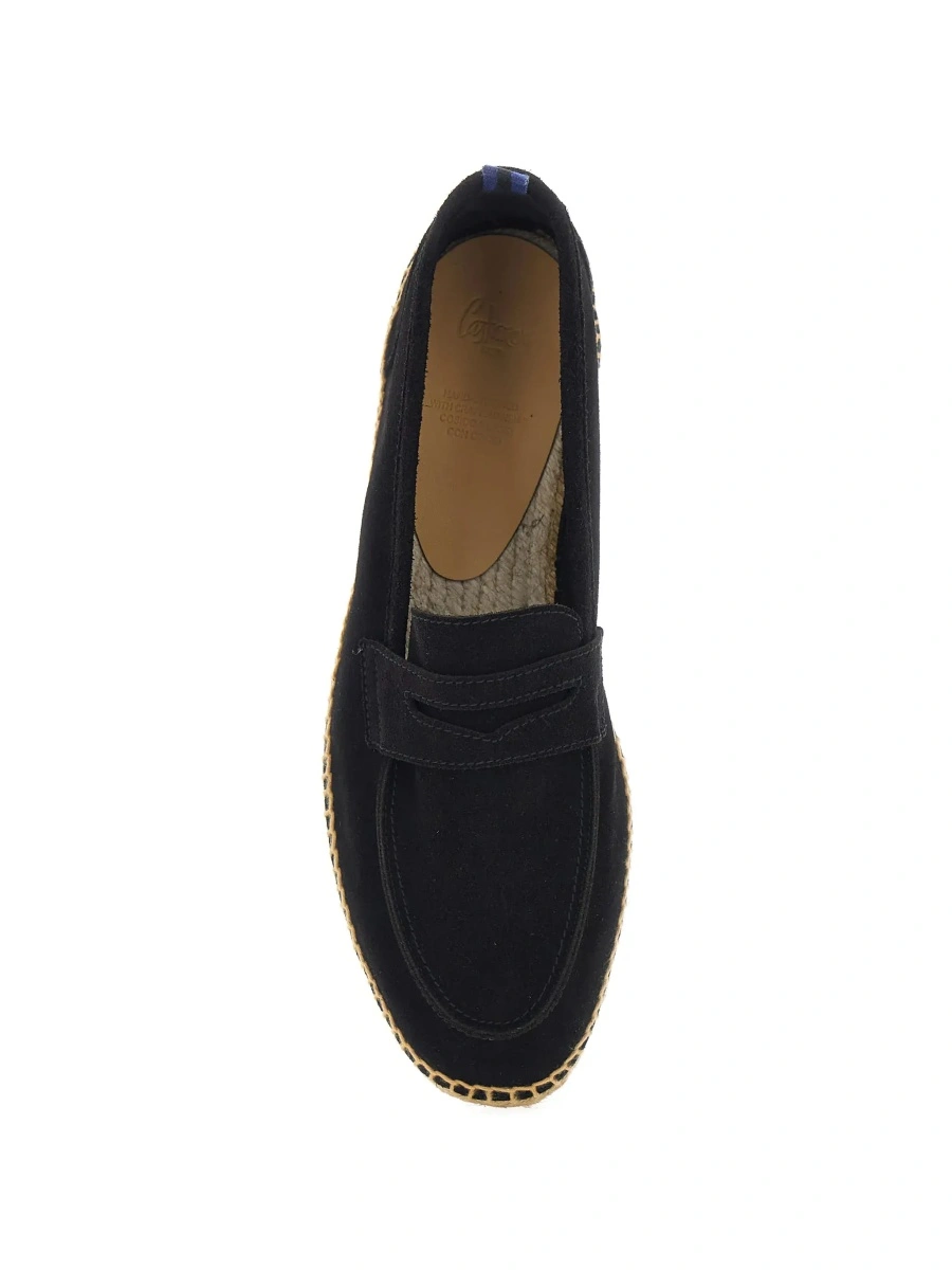 Espadrile CASTAÑER negre din piele intoarsa - Img 6