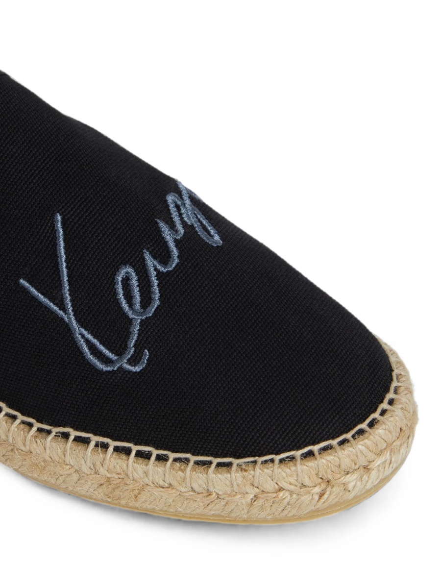 Espadrile Kenzo negre din bumbac - Img 4