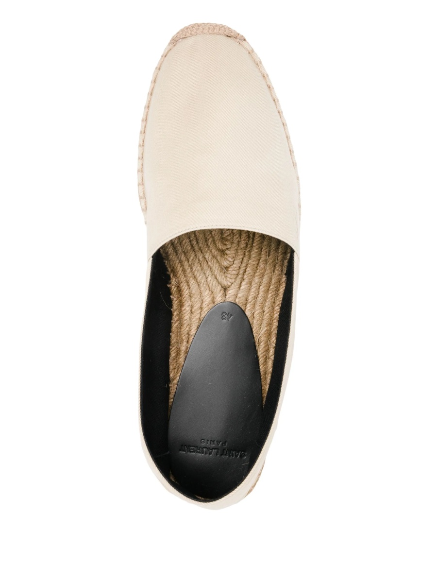 Espadrile Saint Laurent neutre din material textil - Img 4