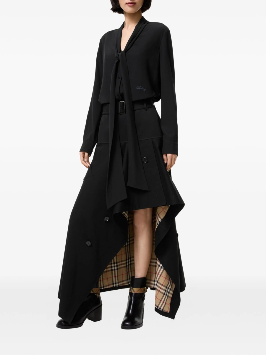 Fusta Burberry neagra din bumbac - Img 2