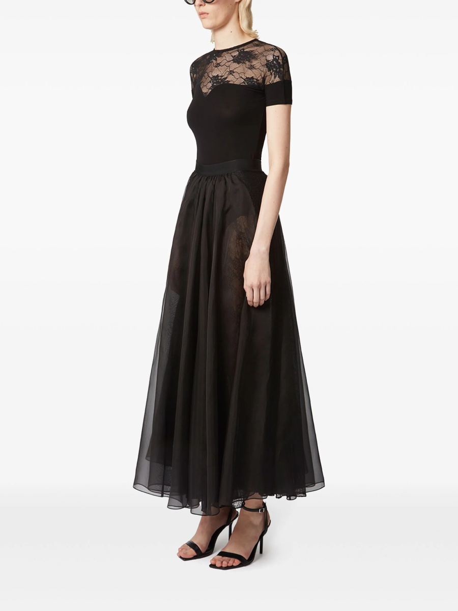 Fusta clos Nina Ricci neagra din matase - Img 3