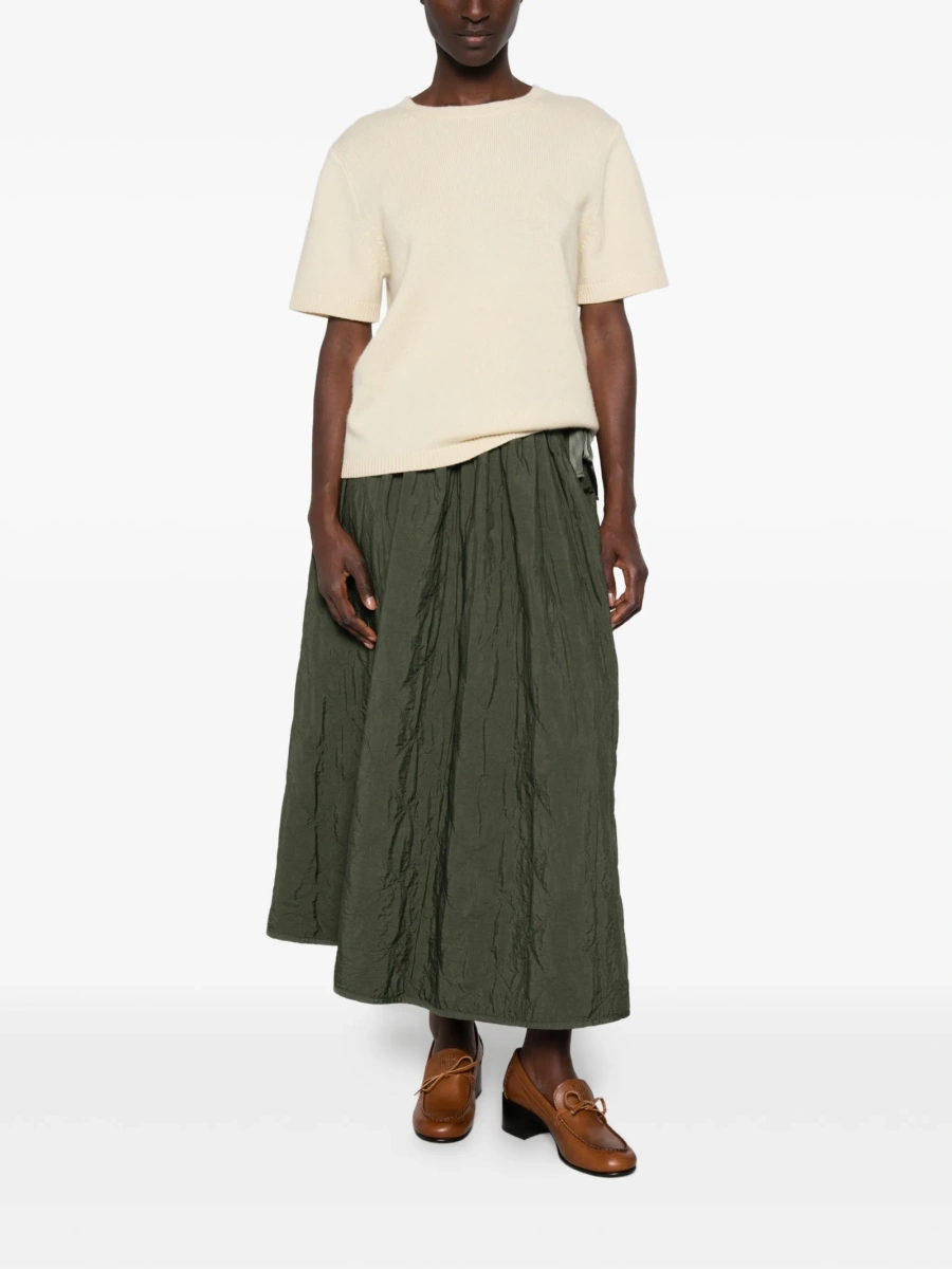 Fusta clos Weekend MaxMara verde din polyester - Img 2
