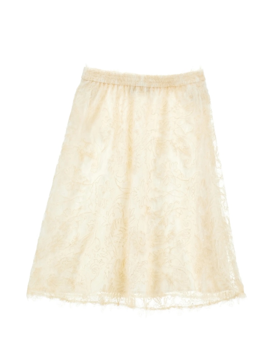 Fusta Ermanno Scervino Kids neutra din polyester - Img 2