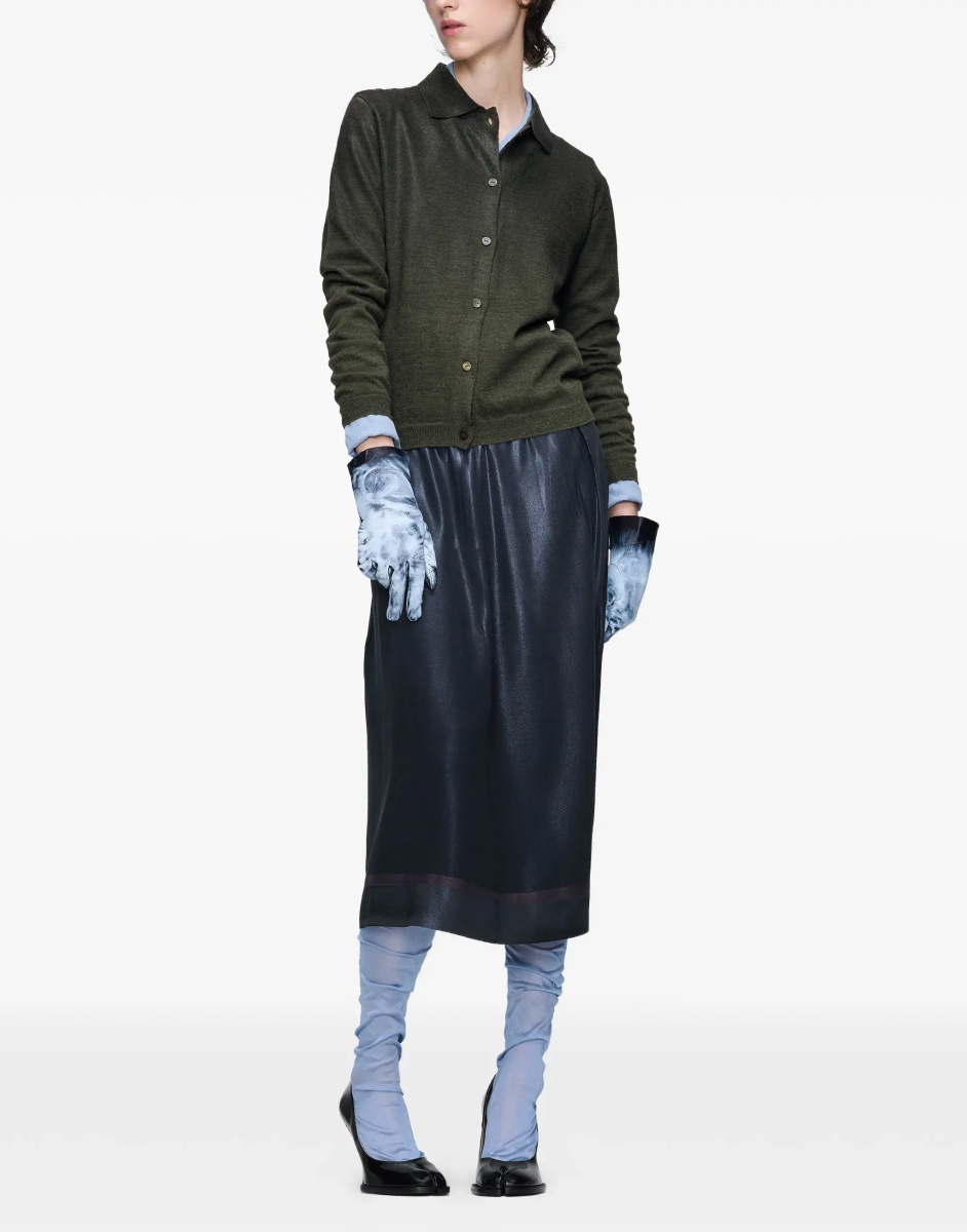 Fusta Foil-treated midi Skirt - Img 3