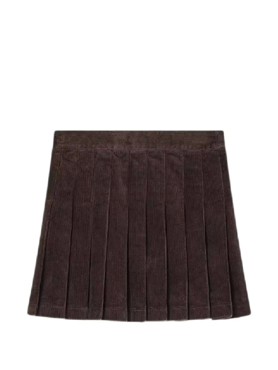 Fusta Golden Goose maro din spandex/elastan si bumbac - Img 2