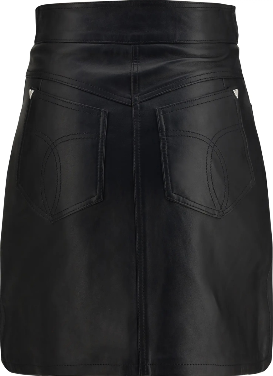 Fusta Leather mini Skirt with zip - Img 2