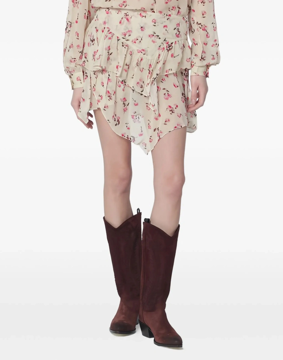 Fusta Lolita flared floral Skirt - Img 8