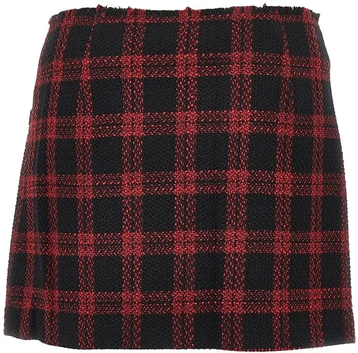 Fusta Pinko multicolor din tweed - Img 3