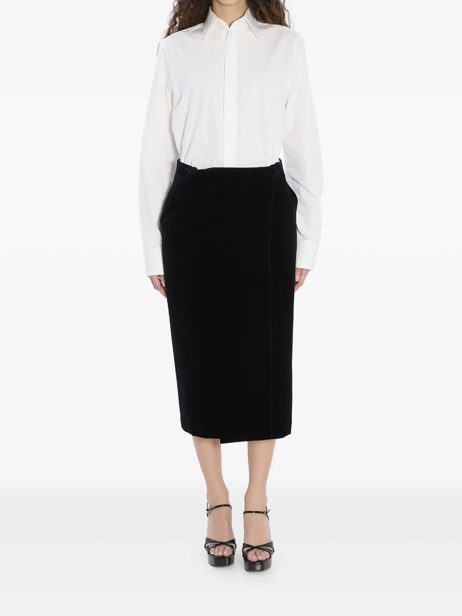 Fusta Saint Laurent neagra - Img 2
