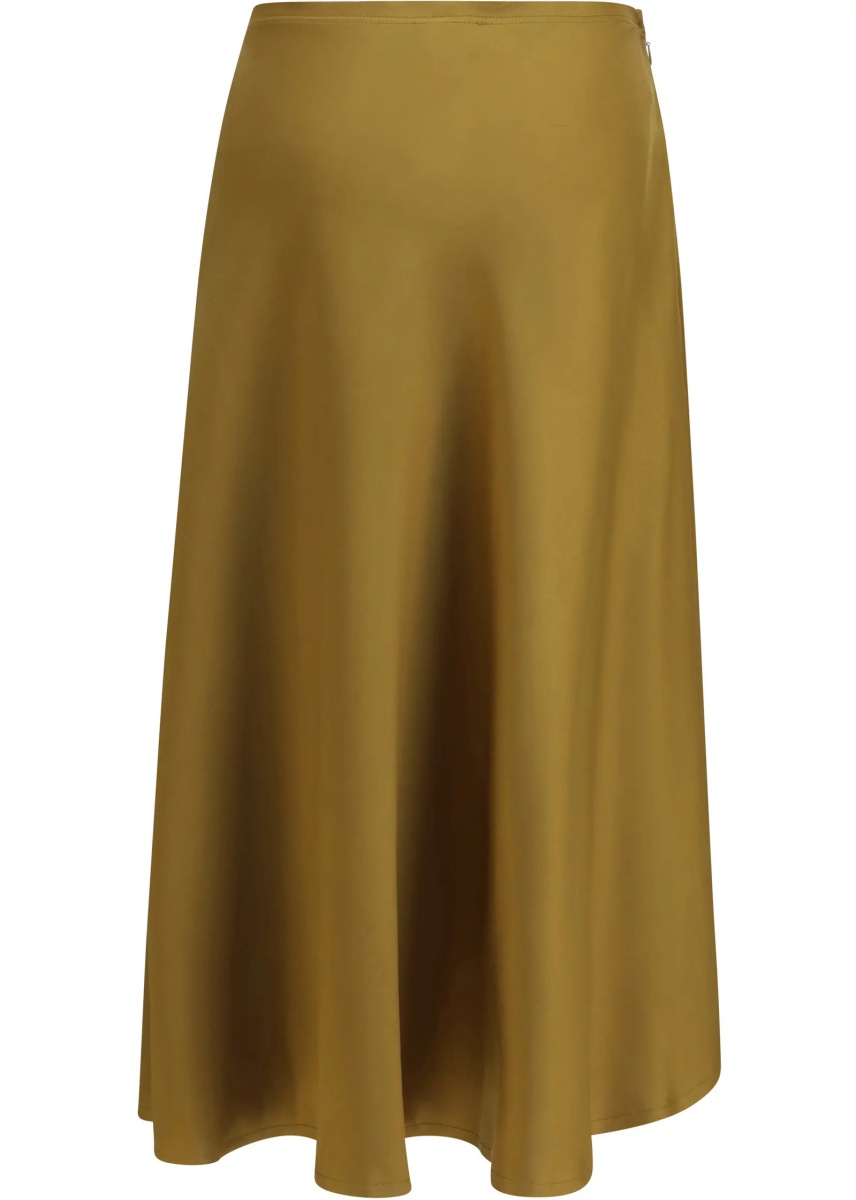 Fusta Satin midi Skirt with tie details - Img 2