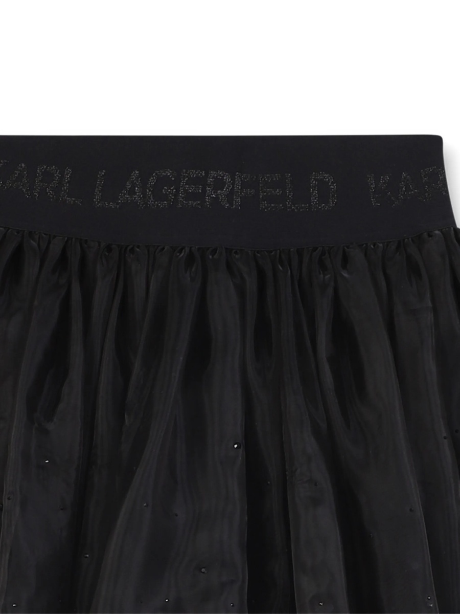 Fusta tutu Karl Lagerfeld neagra din poliamida si polyester - Img 3