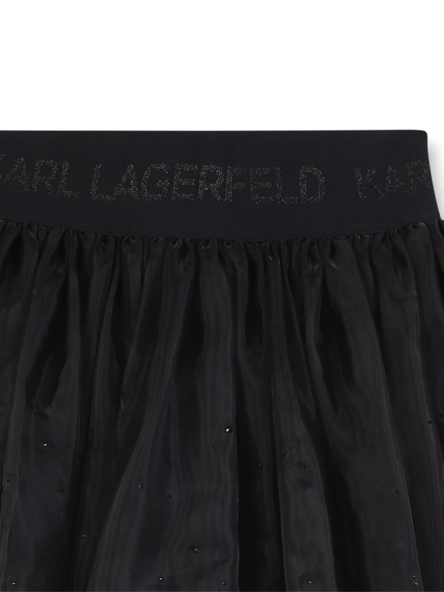 Fusta tutu Karl Lagerfeld neagra din poliamida si polyester - Img 3