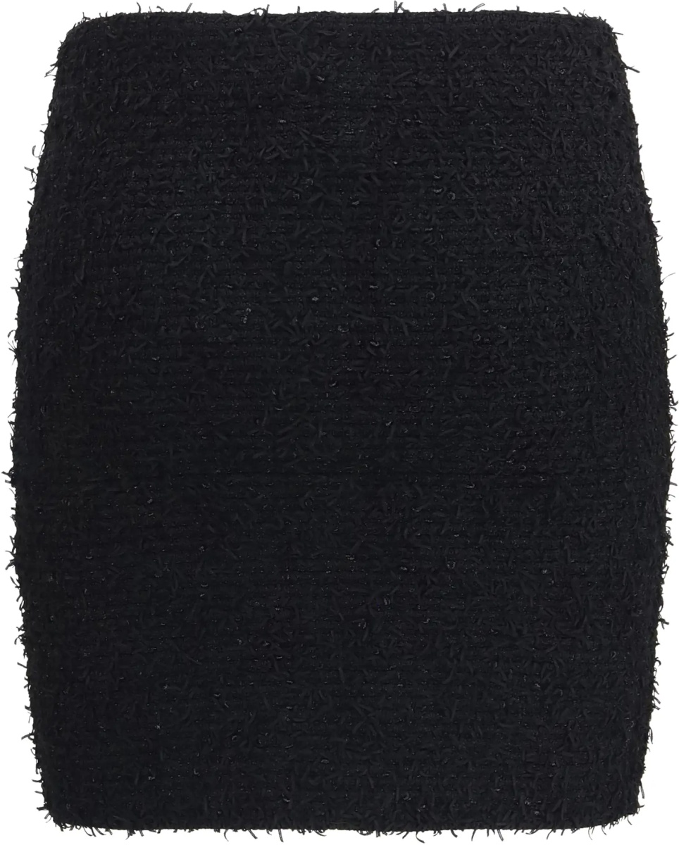 Fusta Tweed Mini Skirt with logo buttons - Img 2