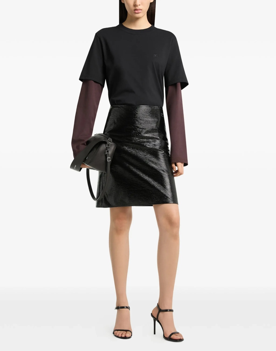 Fusta Vinyl midi Skirt - Img 4