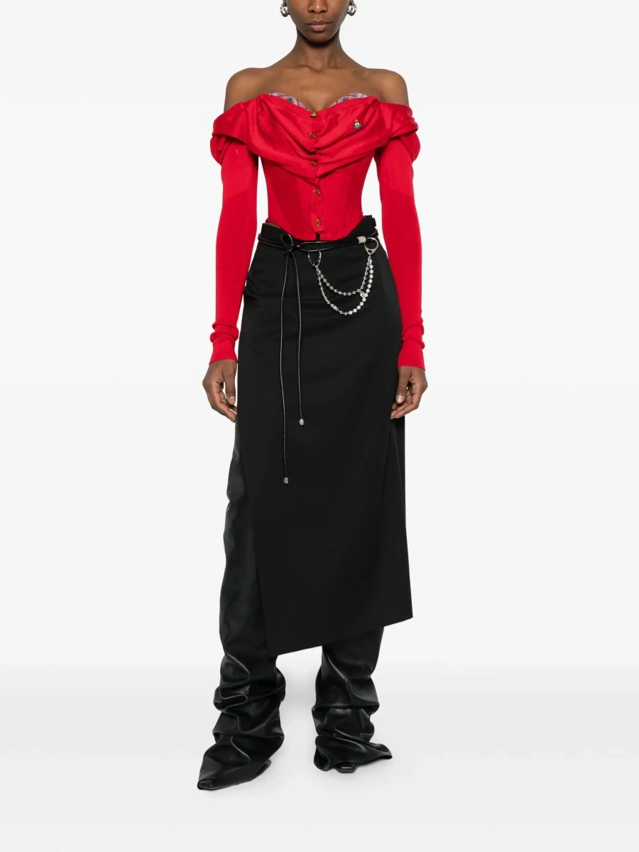 Fusta Vivienne Westwood neagra din lana - Img 4