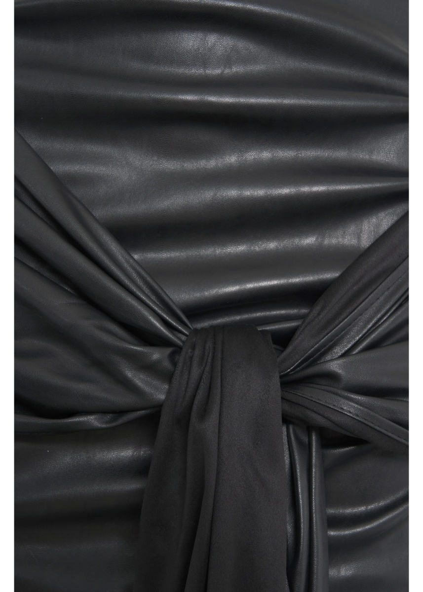 Fuste Mini skirt in leather look - Img 5
