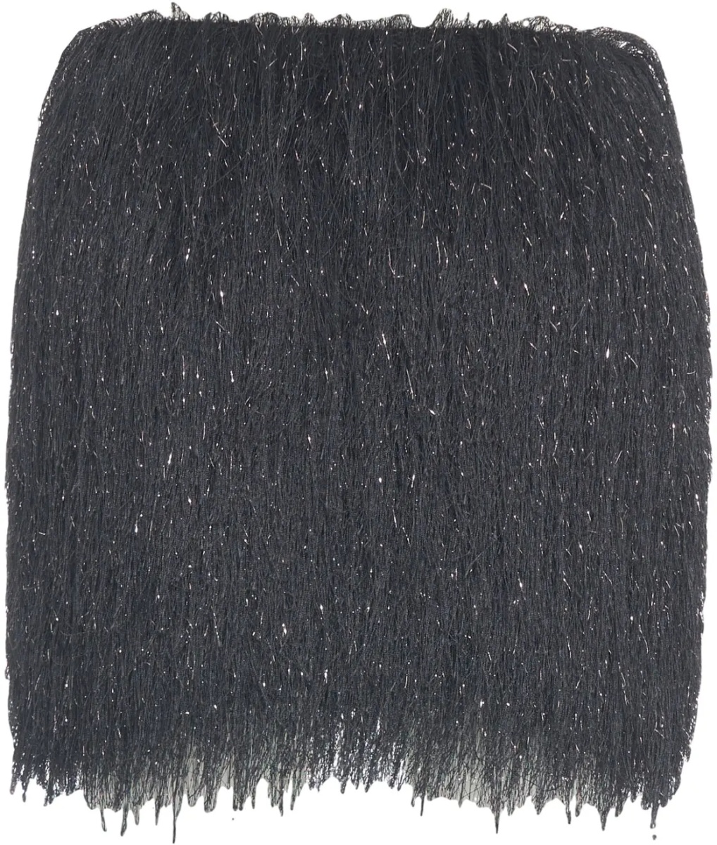 Fuste Mini skirt with fringe details - Img 4