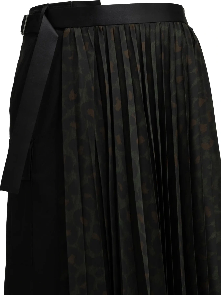 Fuste "Pleated Leopard" Midi Skirt - Img 3