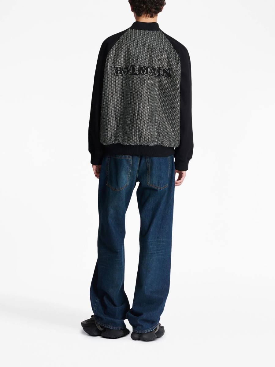 Geaca bomber Balmain neagra - Img 4