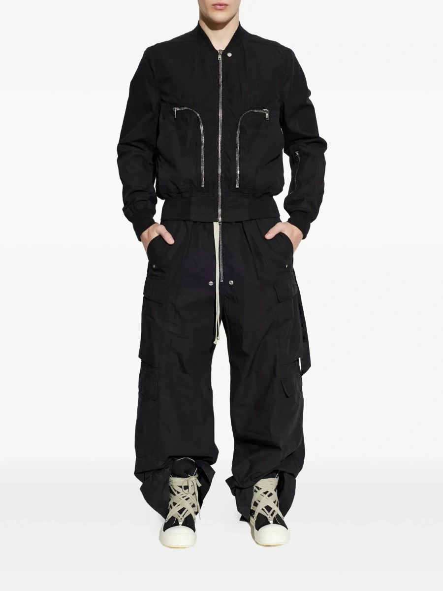 Geaca bomber DRKSHDW neagra din bumbac - Img 4