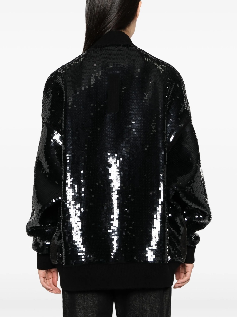 Geaca bomber Rick Owens neagra din lana si polyester - Img 4