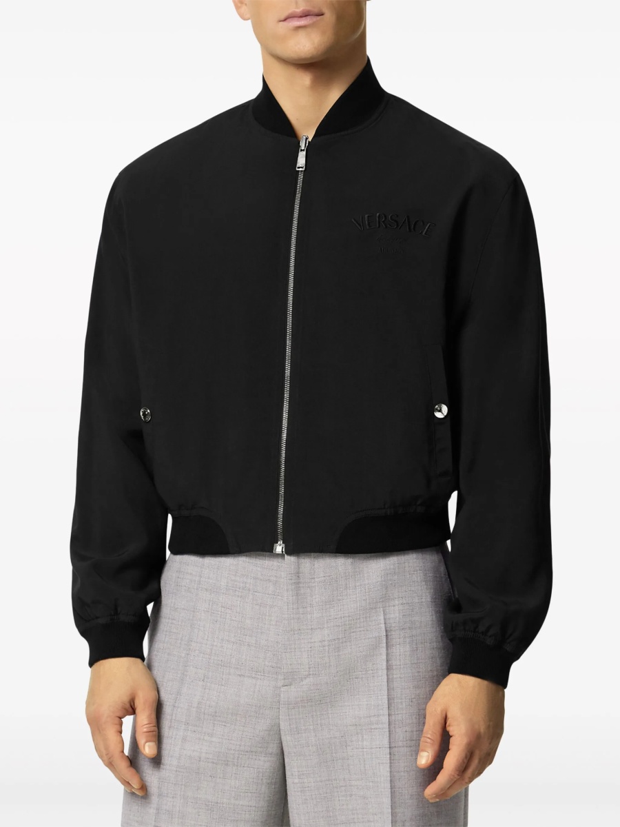 Geaca bomber Versace neagra - Img 5