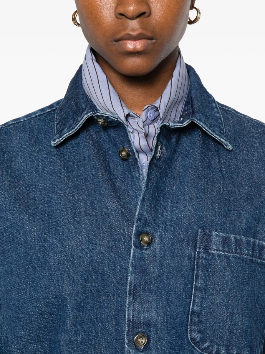 Geaca de blugi A.P.C. albastra - Img 5