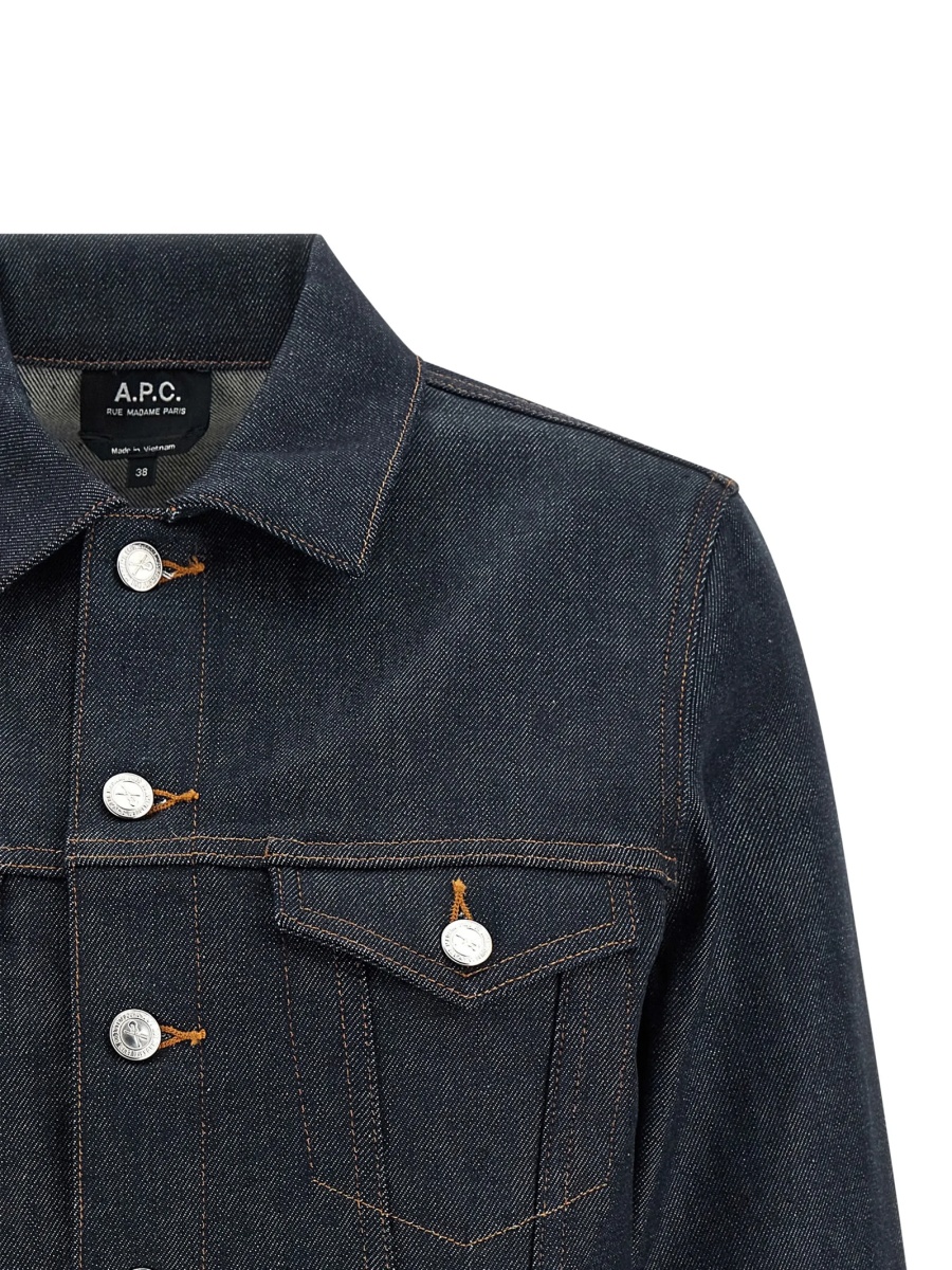 Geaca de blugi A.P.C. albastra - Img 4