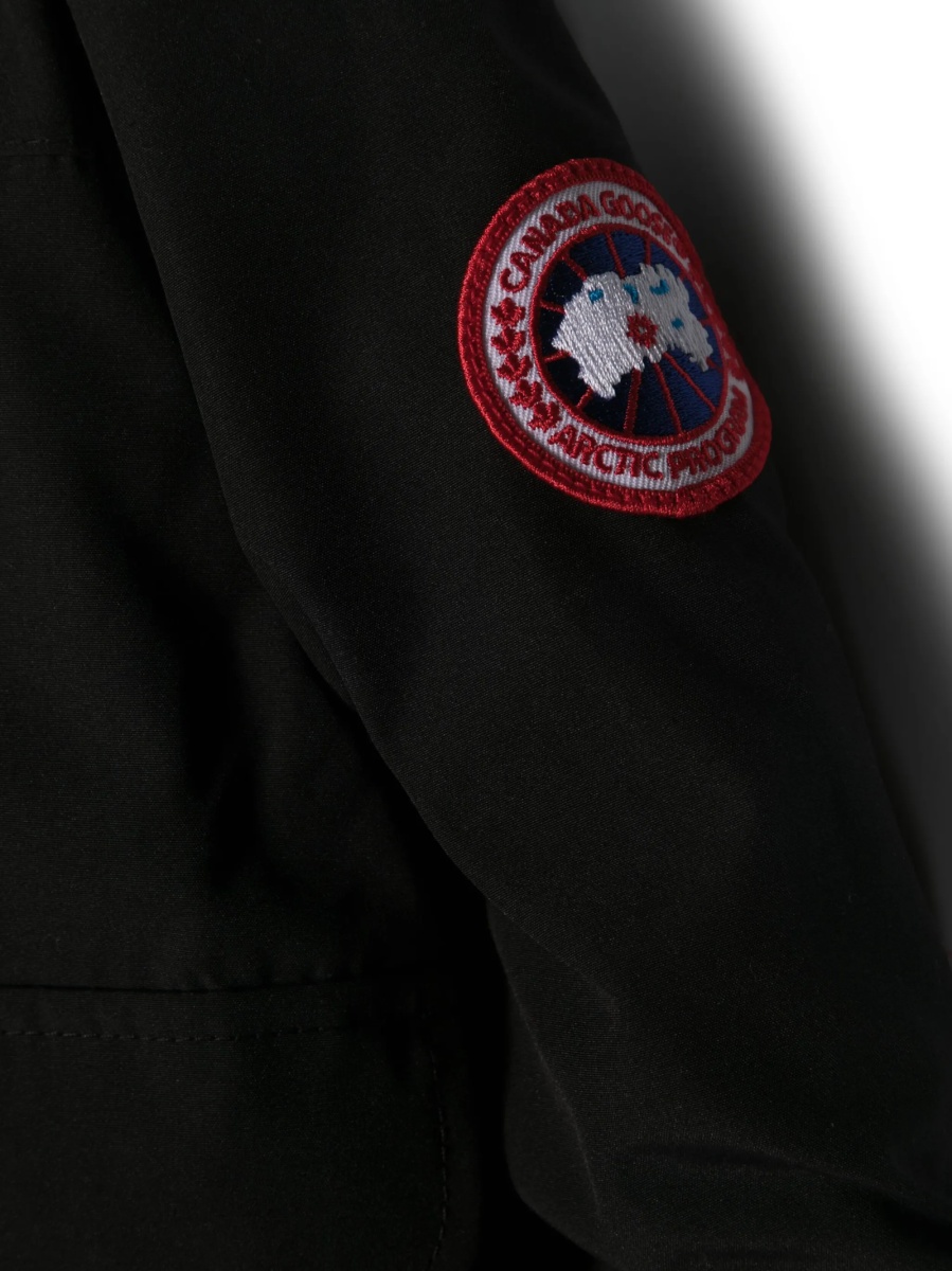 Geaca de iarna CANADA GOOSE neagra din polyester si bumbac - Img 3