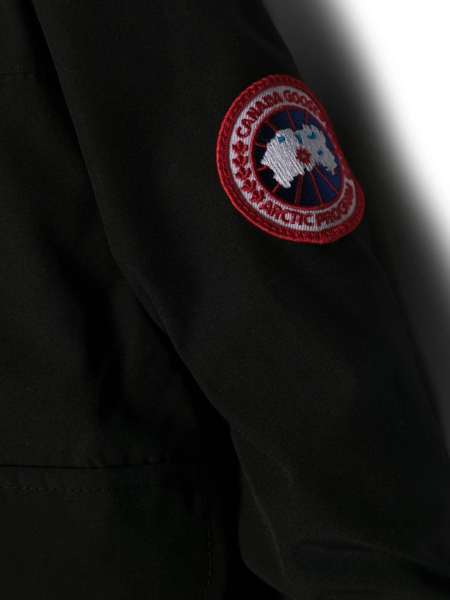 Geaca de iarna CANADA GOOSE neagra din polyester si bumbac - Img 3