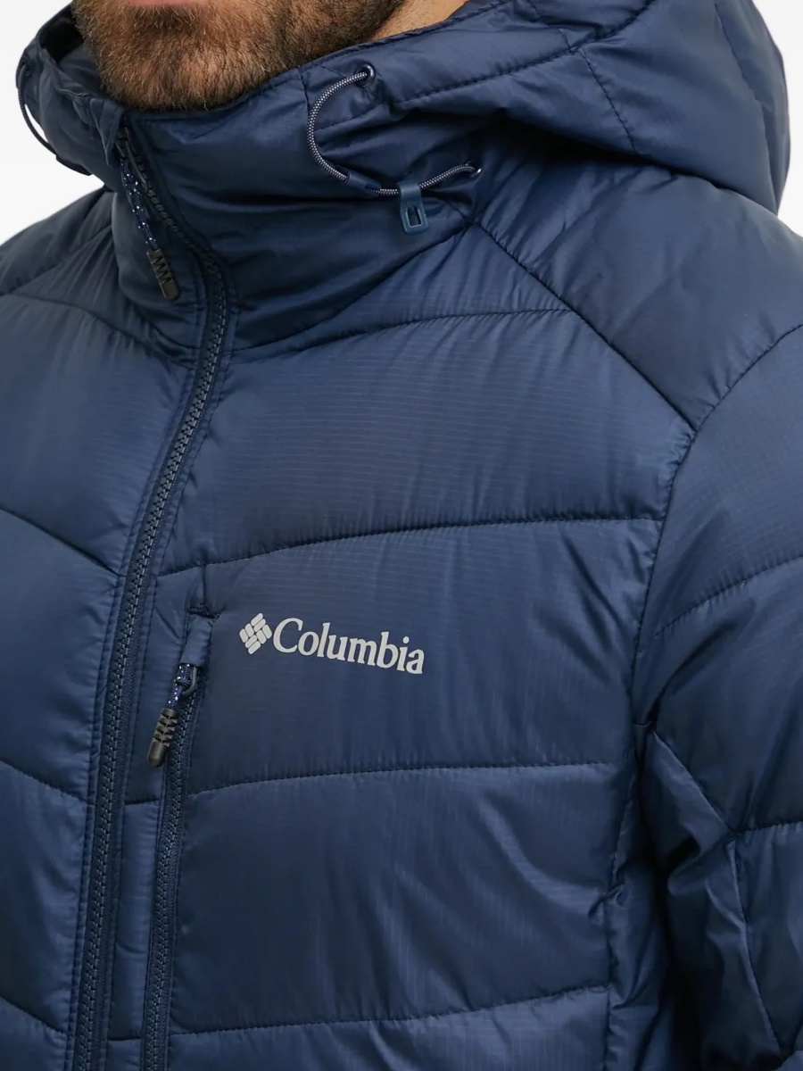Geaca de iarna Columbia albastra din polyester - Img 5