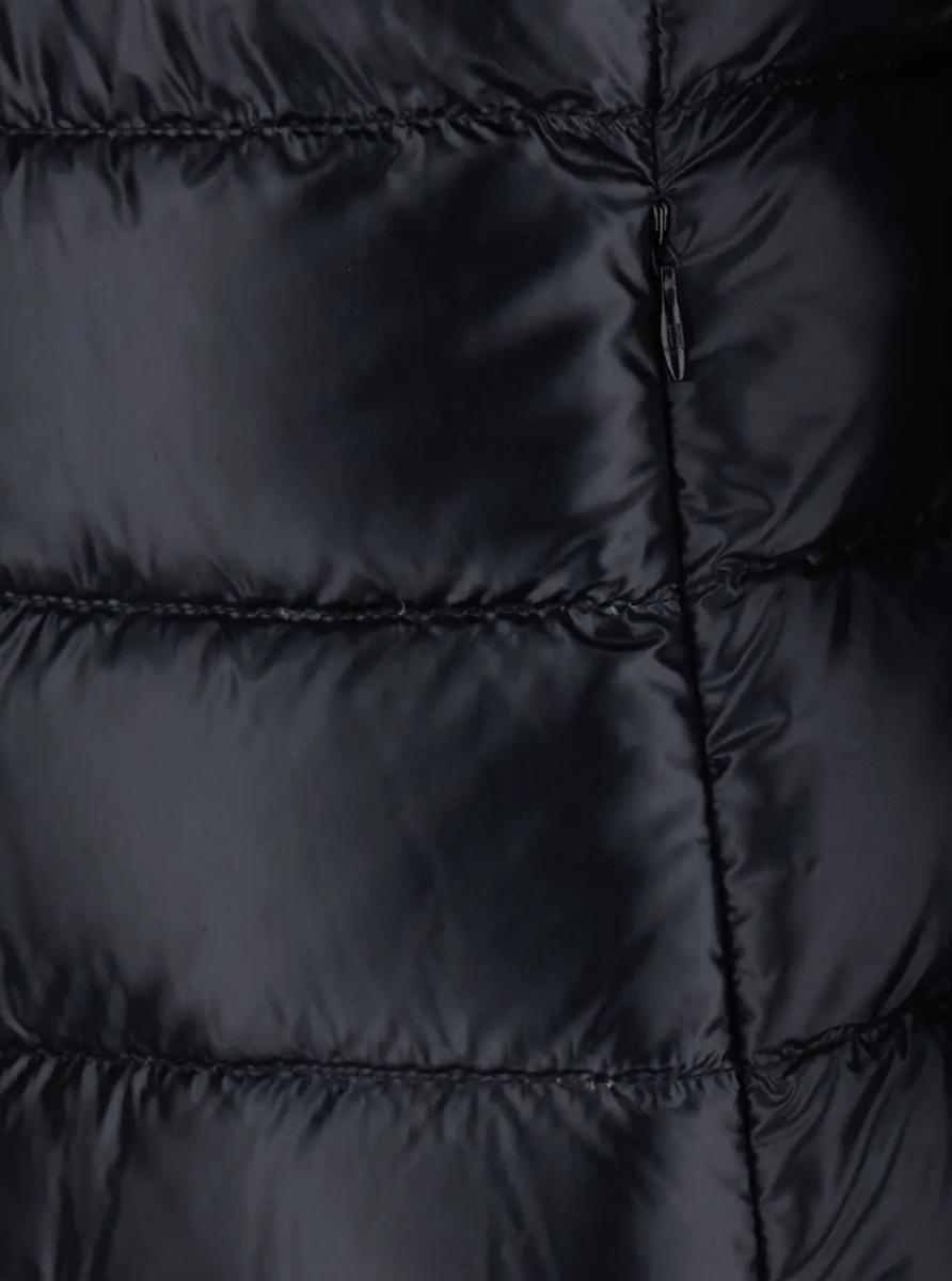 Geaca de Iarna 'Giada' Black Down jacket with Removable Hood in Tech Fabric for Women - Img 3