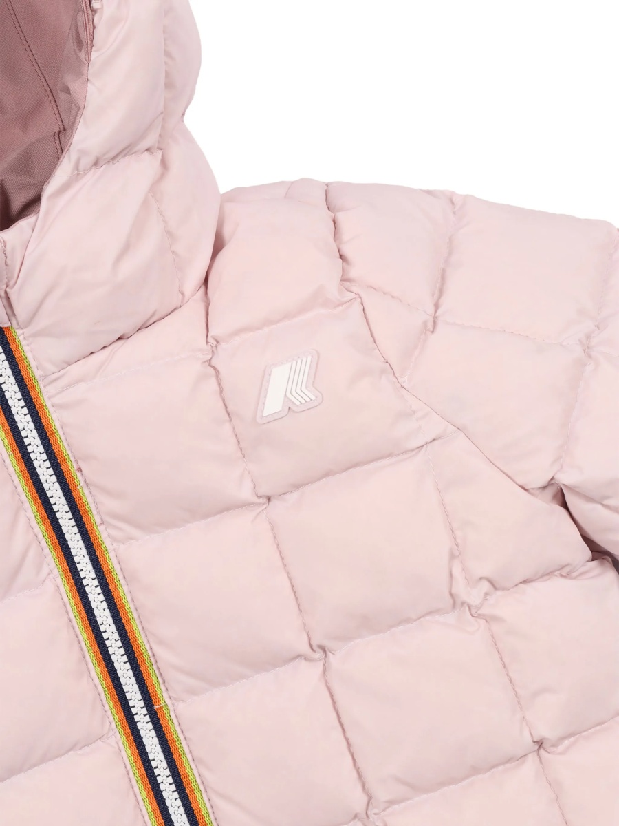 Geaca de iarna K-WAY KIDS roz din poliester reciclat si nylon - Img 2